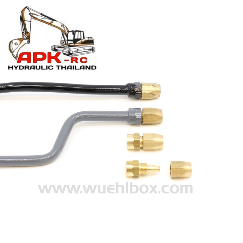 Brass hydraulic line, suitable for the APK soldering nipple
