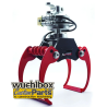 Wood grabber / wood tongs made of metal hydraulic