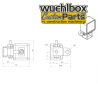 LESU LED Light Sets square 1/14 8mm x 8mm B