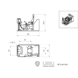 Inneneinrichtung für Bagger 1:14