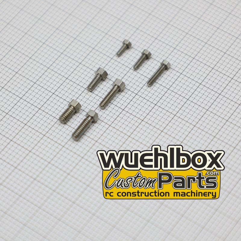 Lesu stainless steel screws hexagon