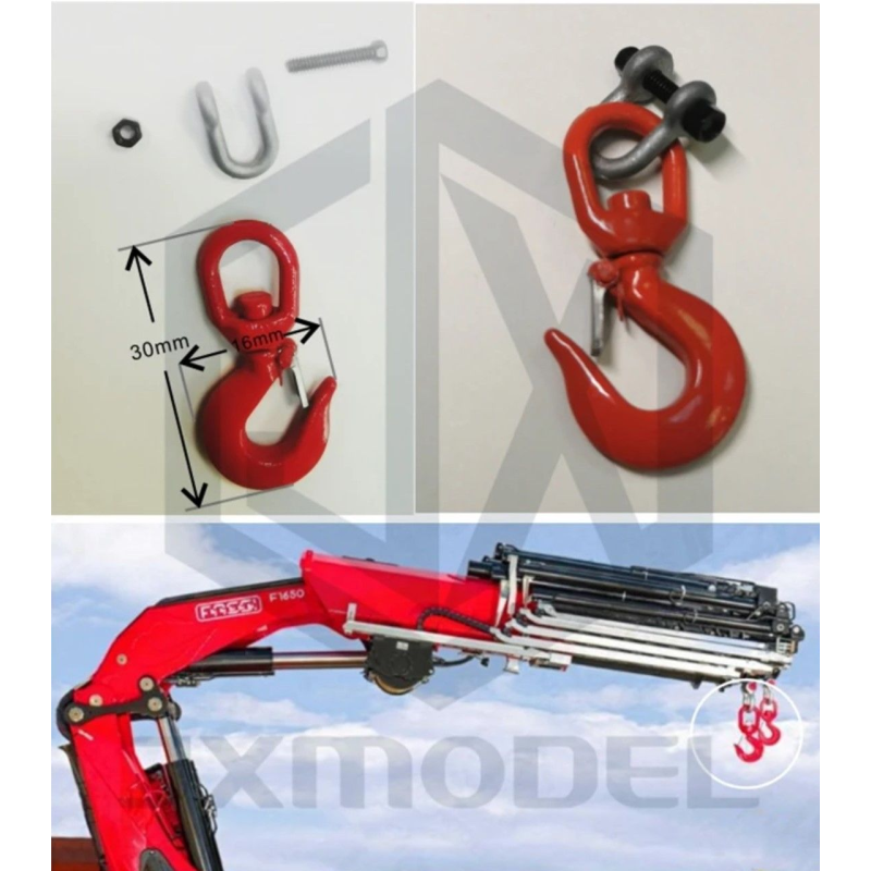 Crane hook rotatable 1:14