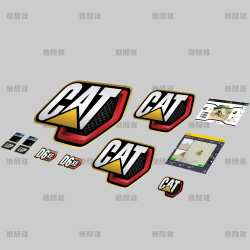 Decal Set Dozer CAT D6 1:14