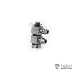 Lesu Doppel Stecknippel 90° M3 Gewinde, 3.5 mm Nippel