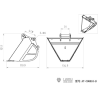 RC Bagger Lesu Trapez Löffel 1:14