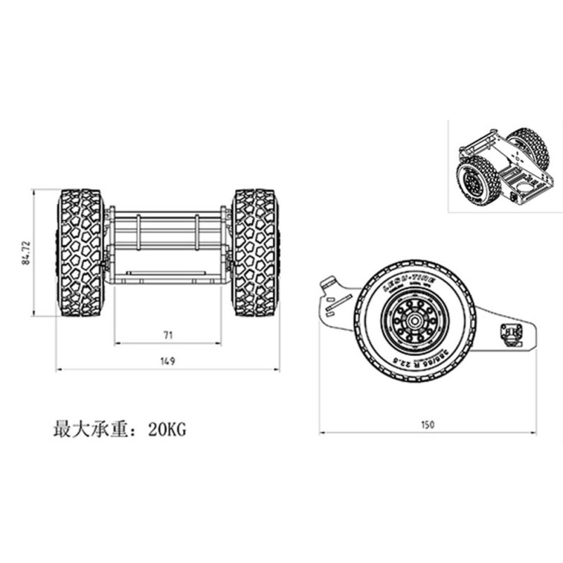 RC Bagger Lesu Transport System 1:14