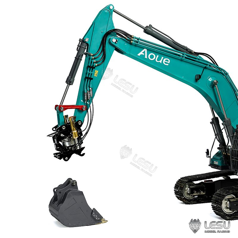 RC Bagger Lesu Tiltrotator mit Schnellwechsler 1:14
