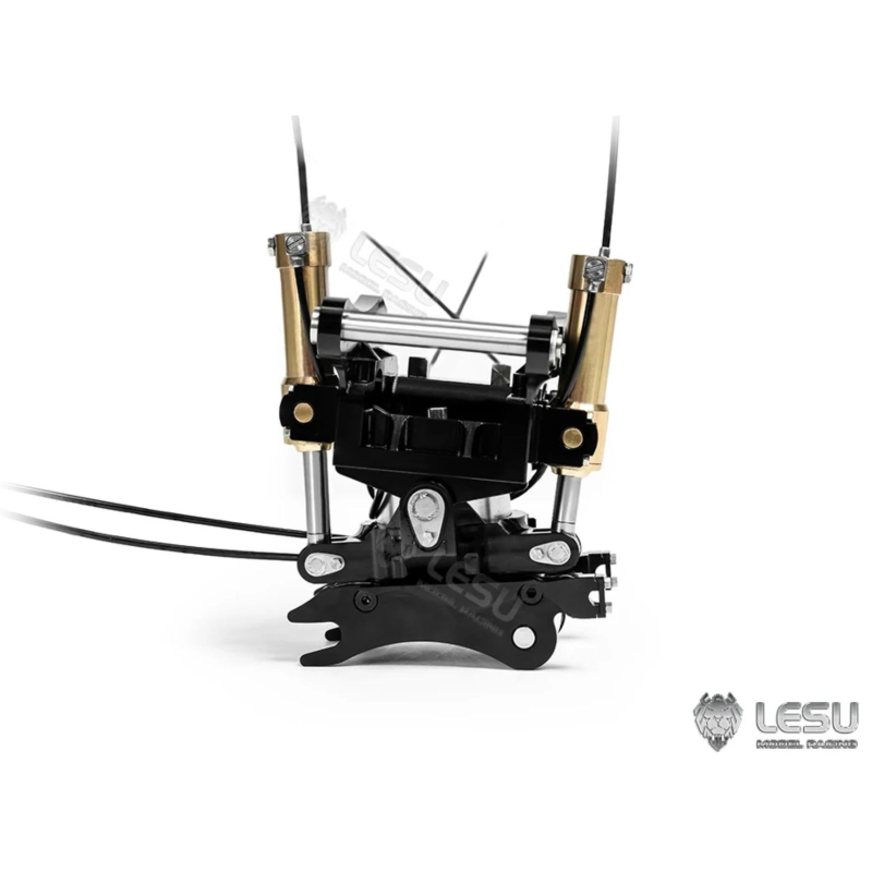 RC Bagger Lesu Tiltrotator mit Schnellwechsler 1:14