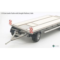 Scale Parts low loader trailer with straight platform 2 axle 1:14