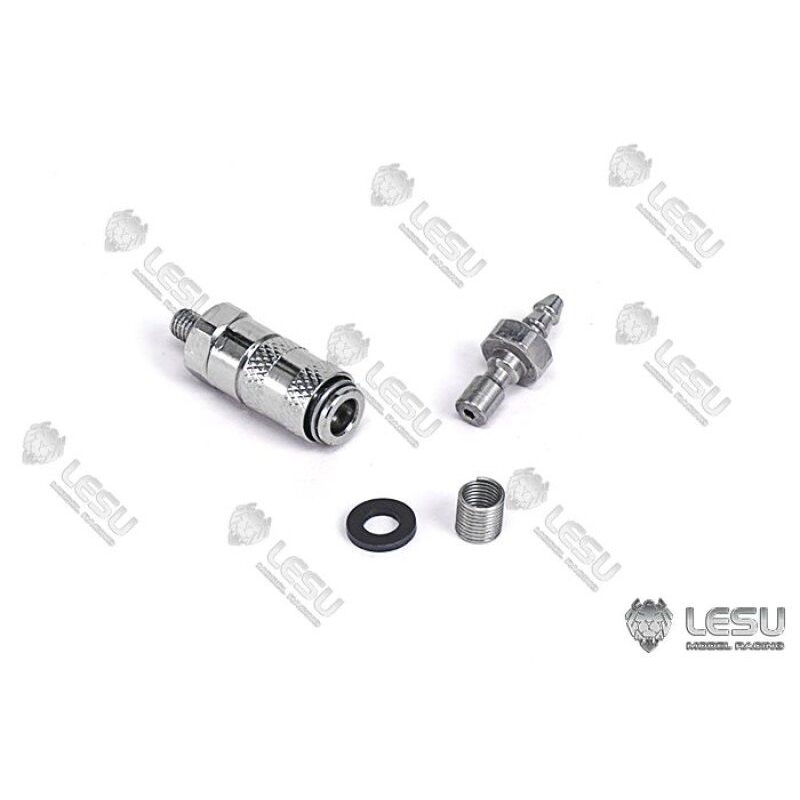 Lesu Hydraulik Schnellkupplung, Nippel 3 mm Schlauch, Muffe M3 Gewinde
