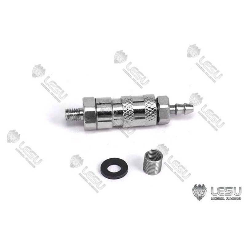 Lesu Hydraulik Schnellkupplung, Nippel 3 mm Schlauch, Muffe M3 Gewinde
