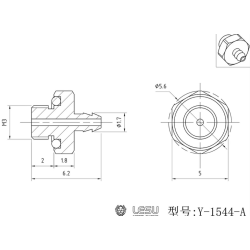 Lesu Stecknippel M3 Gewinde, 1.7 mm Nippel