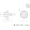 Lesu plug nipple M3 thread, 1.7 mm nipple