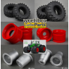 Doppelrad Satz für Lesu Traktor F1050 1:14 RTR