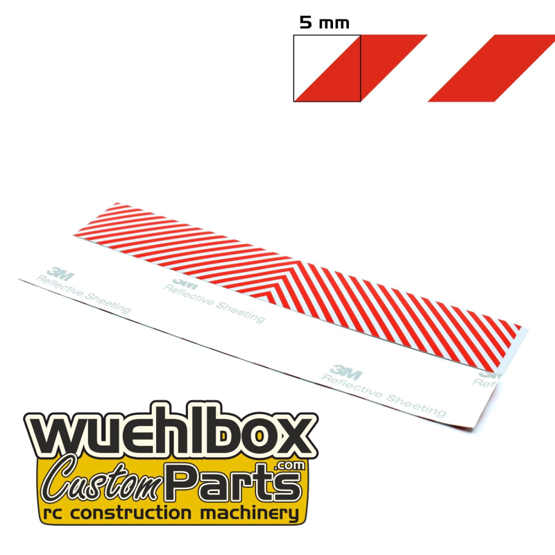 Reflective warning stripe stickers