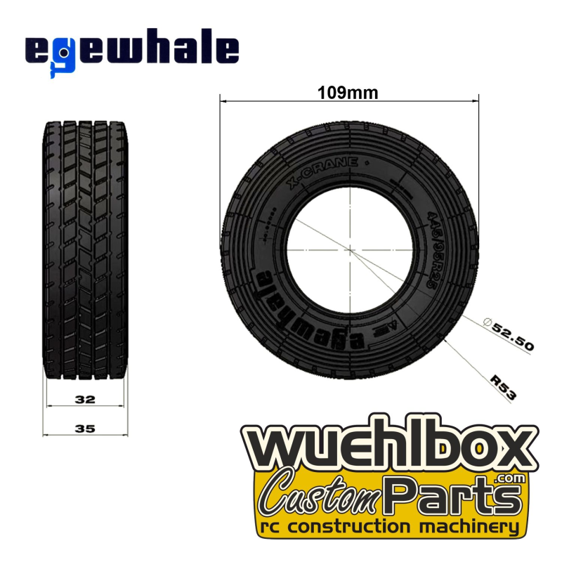 Rad für RC Mobilkran Eyewhale