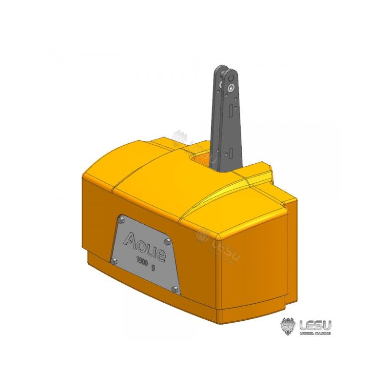 Frontgewicht für Lesu Traktor F1050 1:14