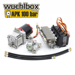 APK 100 Bar 4-fach Hydraulik Set mit drucklosem Umlauf