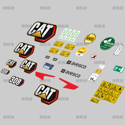 Decal Set BMG CAT 308 1:14