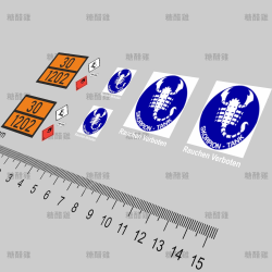 Decal Set Baustellentank 1:14