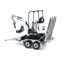 JX 2 Achs Mini Anhänger 1:14