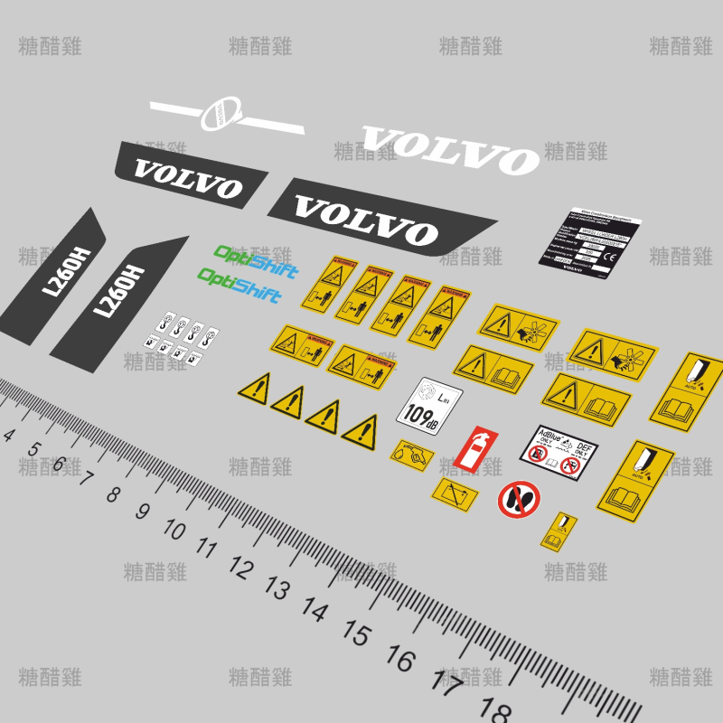 Decal Set Wheel Loader MT L260H 1:14