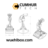 Clam Shell Bucket Hydraulic 1/14.5 with Likufix