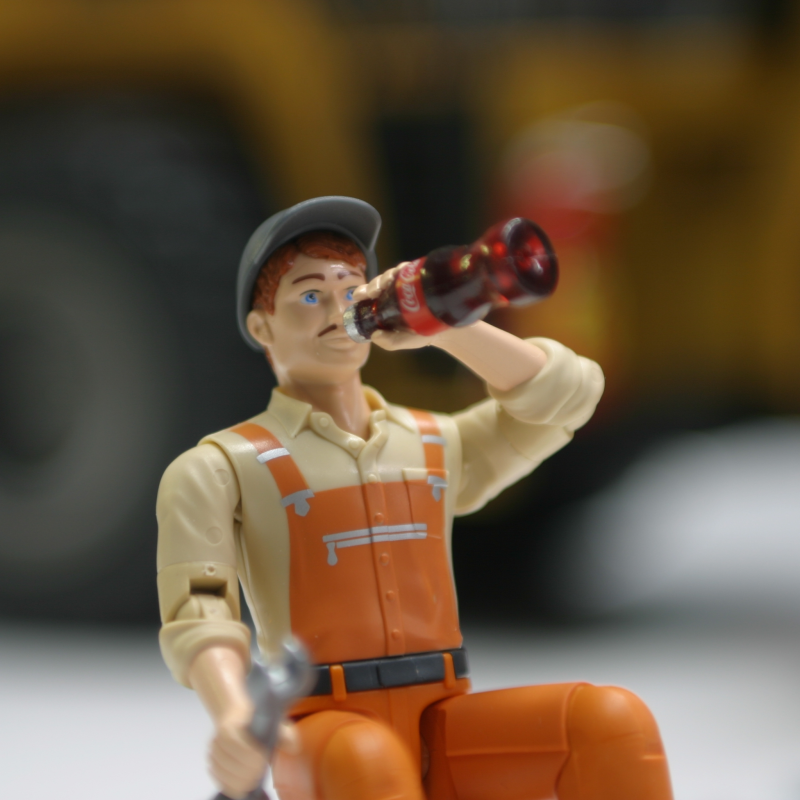 Kiste mit Coca-Cola Flaschen